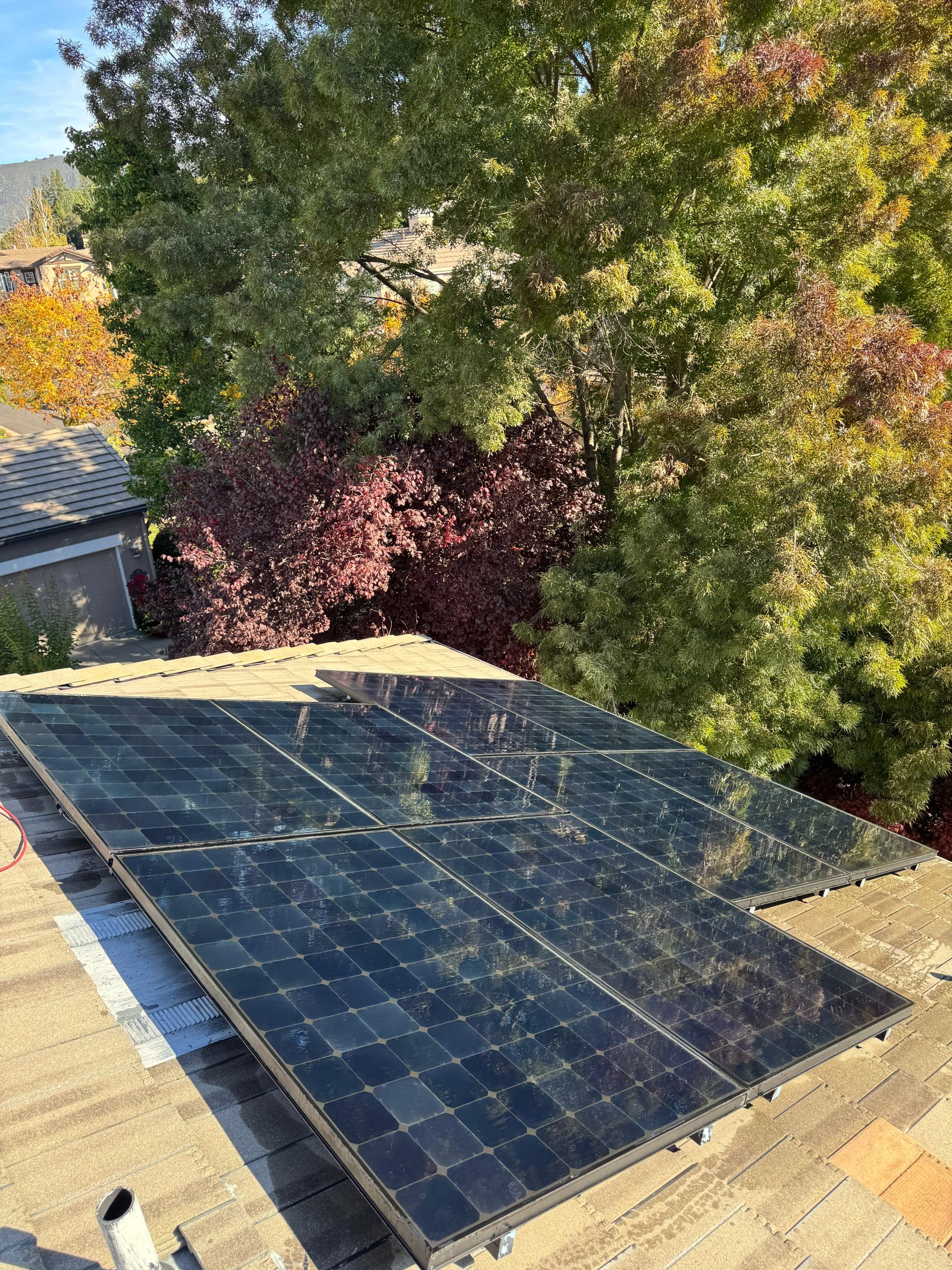 Solar panel after cleaning
